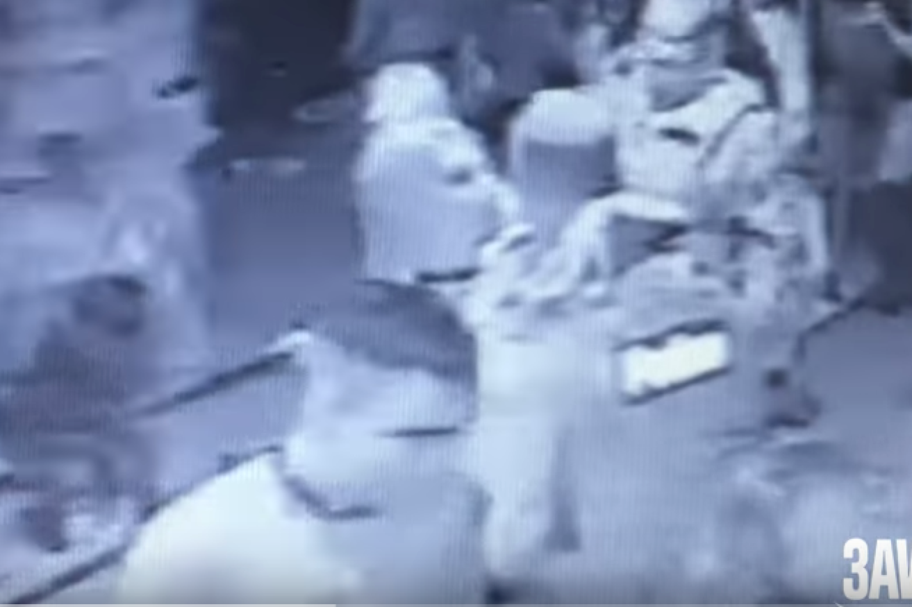 CCTV footage appearing to show police dancing with patrons at the swingers party.
