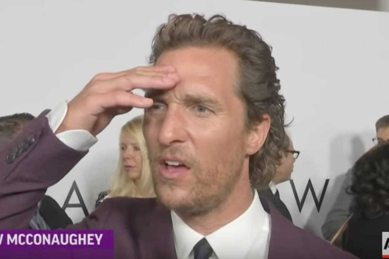 Matthew McConaughey was shocked at hearing the news.