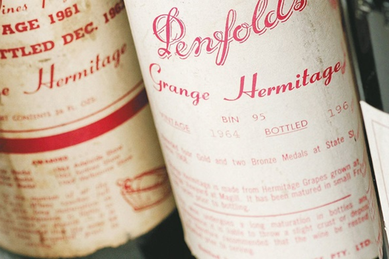 A rare full set of Penfolds Grange wine has sold in Adelaide for $230,000.