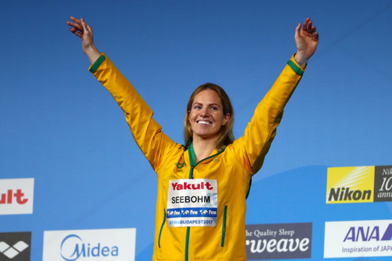 Emily Seebohm was our only gold medallist at the world championships.
