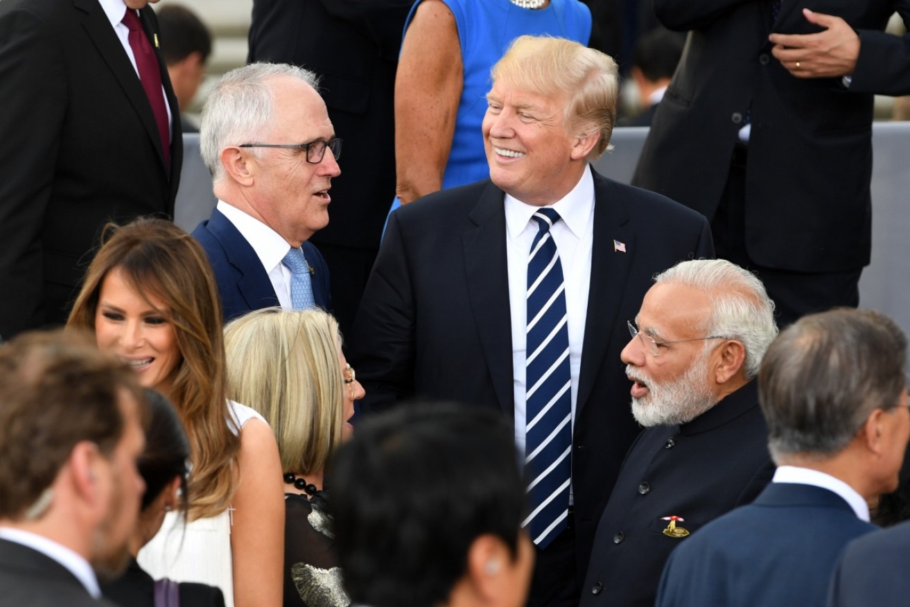 Mr Turnbull told a Melbourne radio station on Friday the ANZUS Treaty would be invoked if Australia was attacked. Photo: AAP
