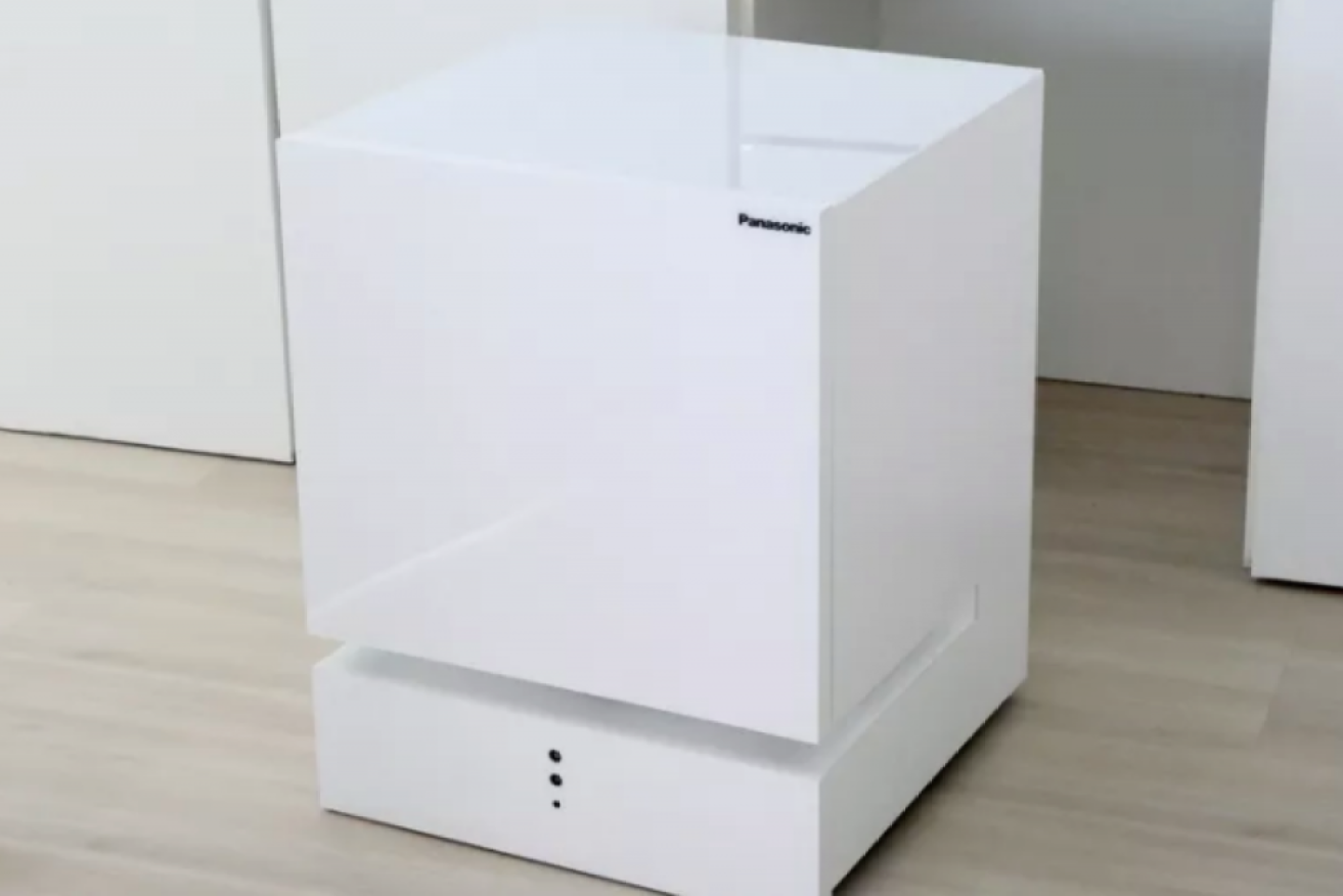 Panasonic has unveiled a prototype of a Moving Fridge that responds to voice commands.