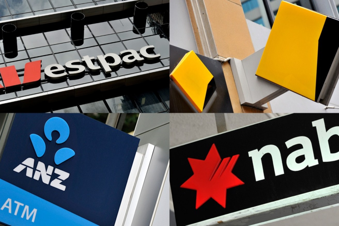 Australia's 'big four' banks ANZ, Westpac, CBA, and the NAB.
