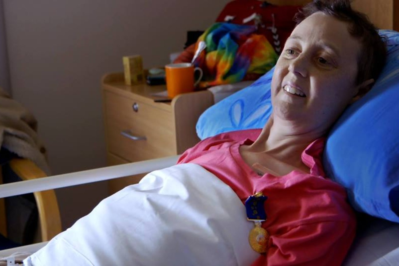 Connie Johnson receieved an Order of Australia while in her hospice bed.