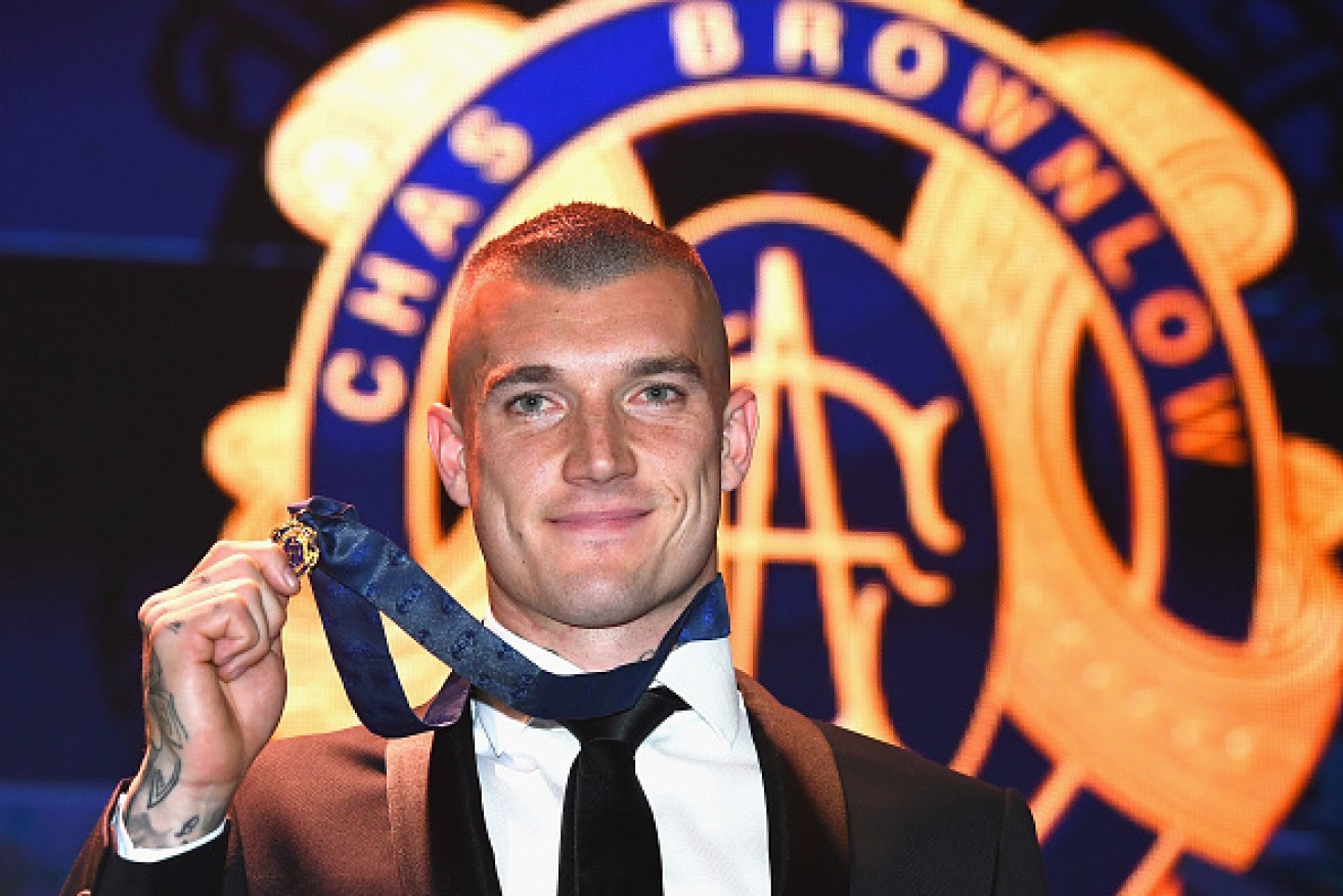 Richmond superstar Dustin Martin won the 2017 Brownlow Medal with a record number of votes.