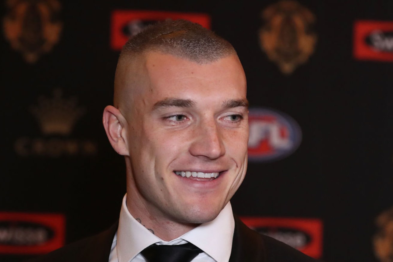Tigers star Dustin Martin polled a record 36 votes.