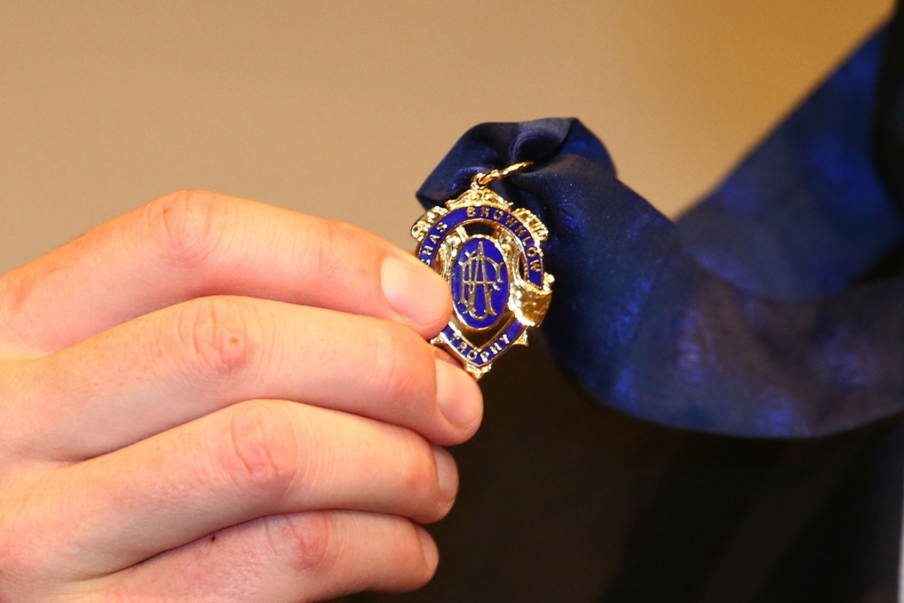 The Brownlow Medal in all its glory.