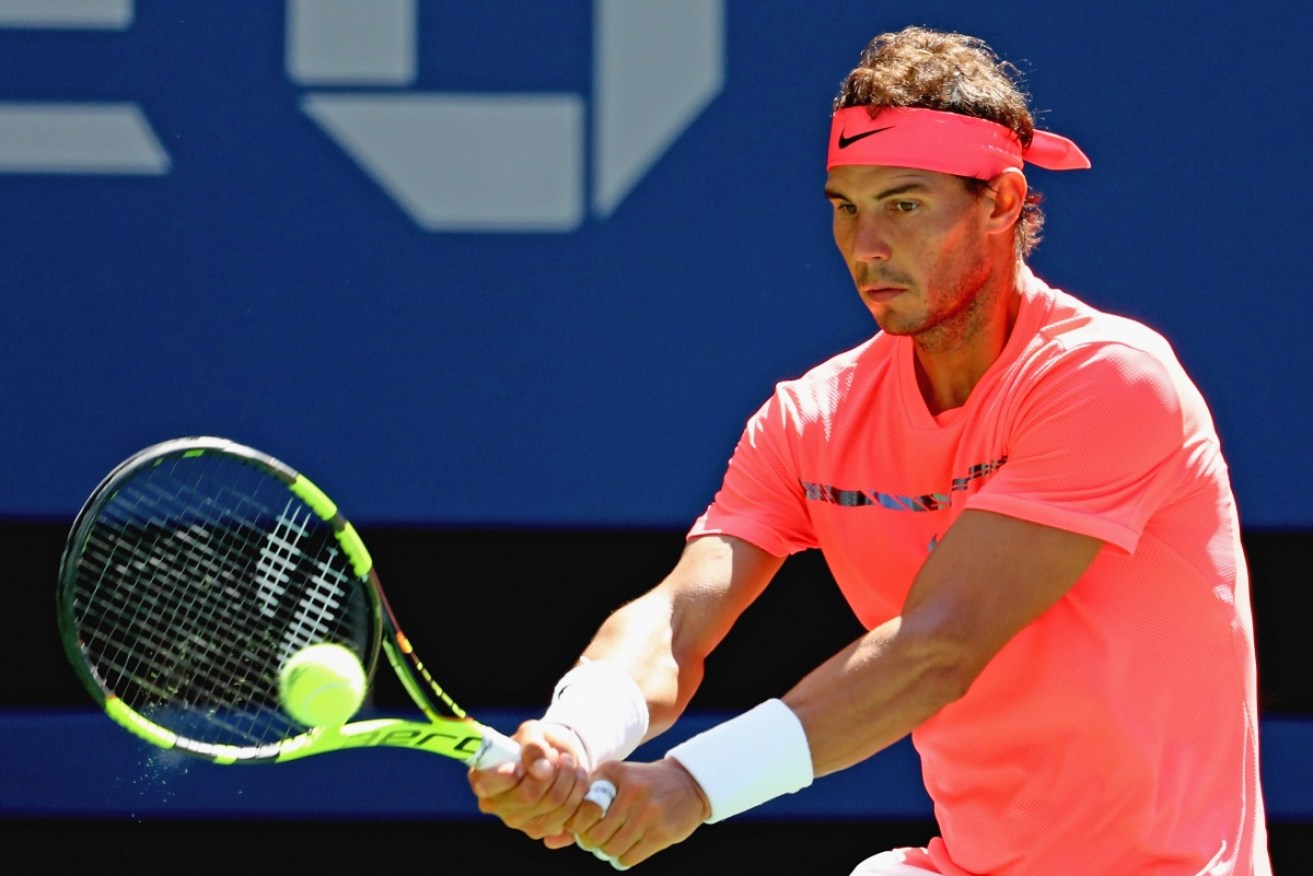 Rafael Nadal has reached his first US Open quarterfinals in four years.