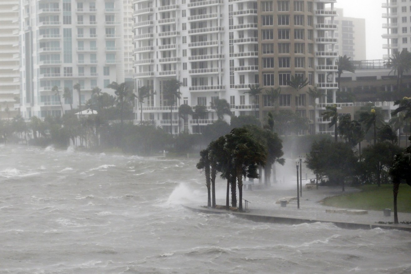 Central Miami streets are under water with worst expected for the Florida west coast.