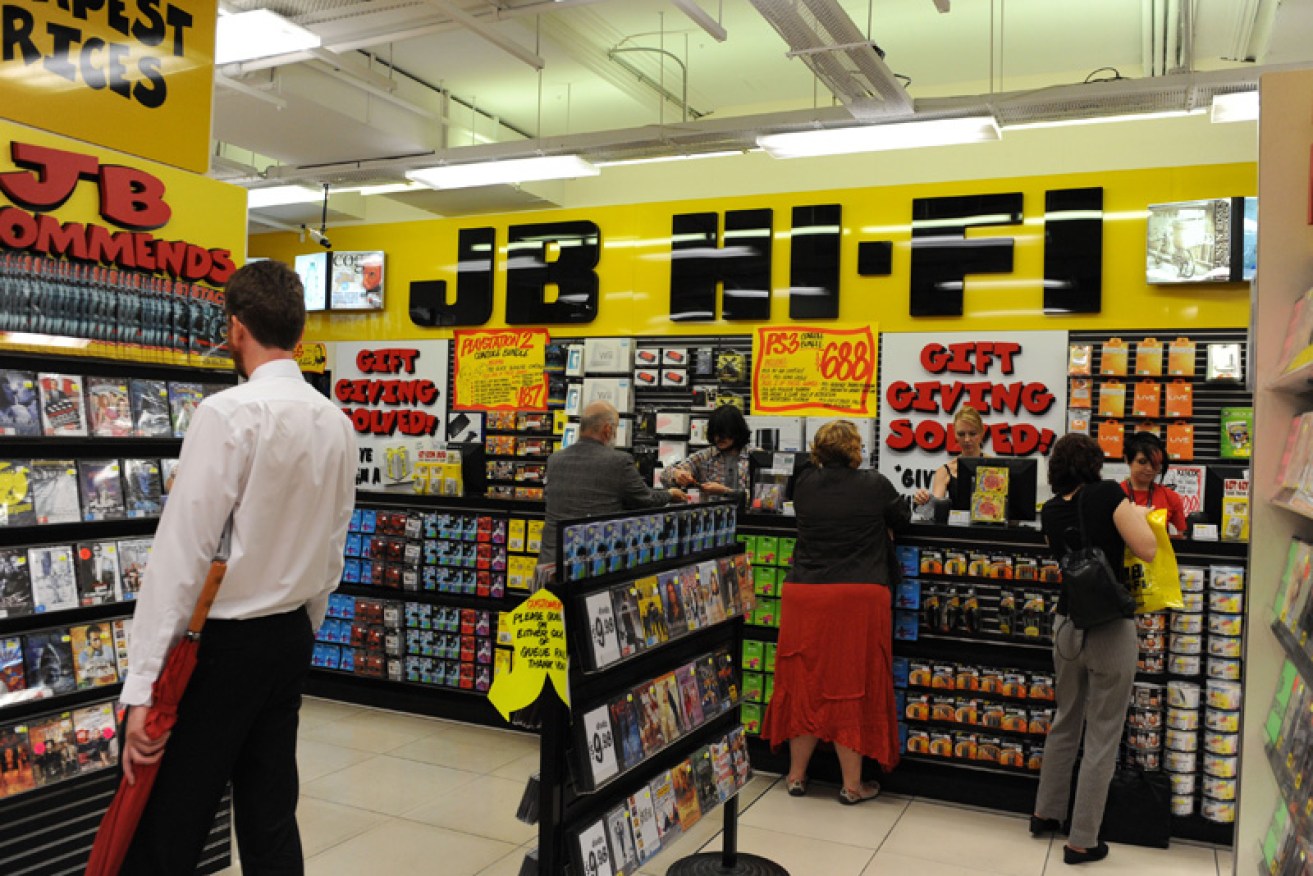 Sales in Australian JB Hi-Fi sales were up 4.0 per cent to $6.2 billion.