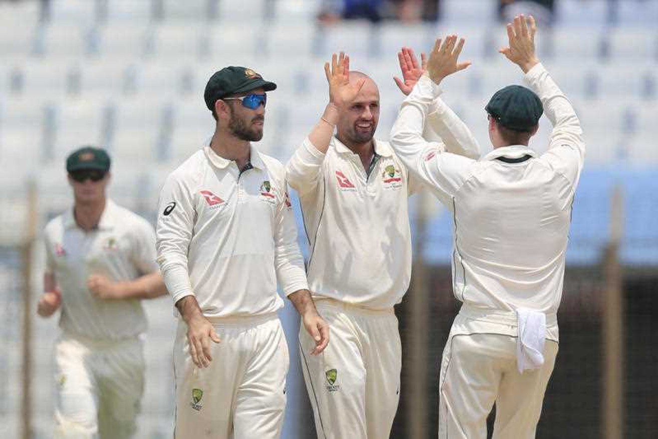 Nathan Lyon passed Jason Gillespie as the seventh-highest wicket-taker in Tests for Australia.