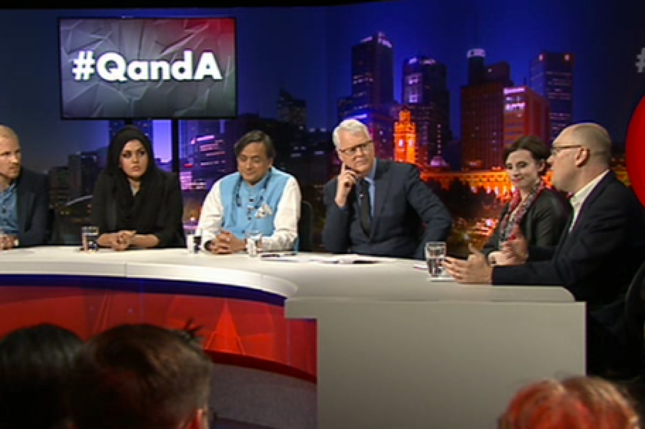 ABC's QandA program on Monday night was a Melbourne Writers Festival special