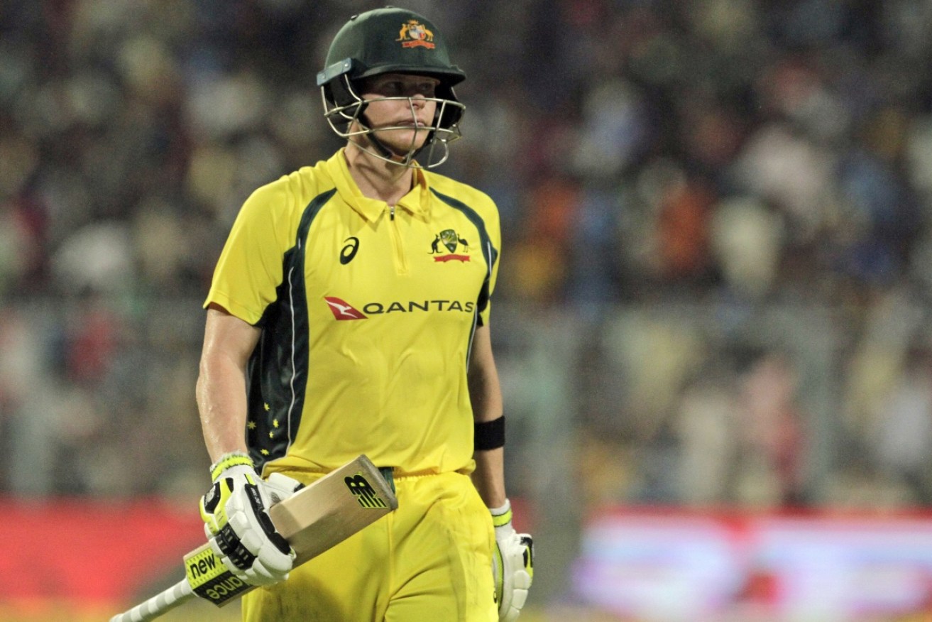 Steve Smith's half century was a rare bright spot for Australia amid another batting collapse.
