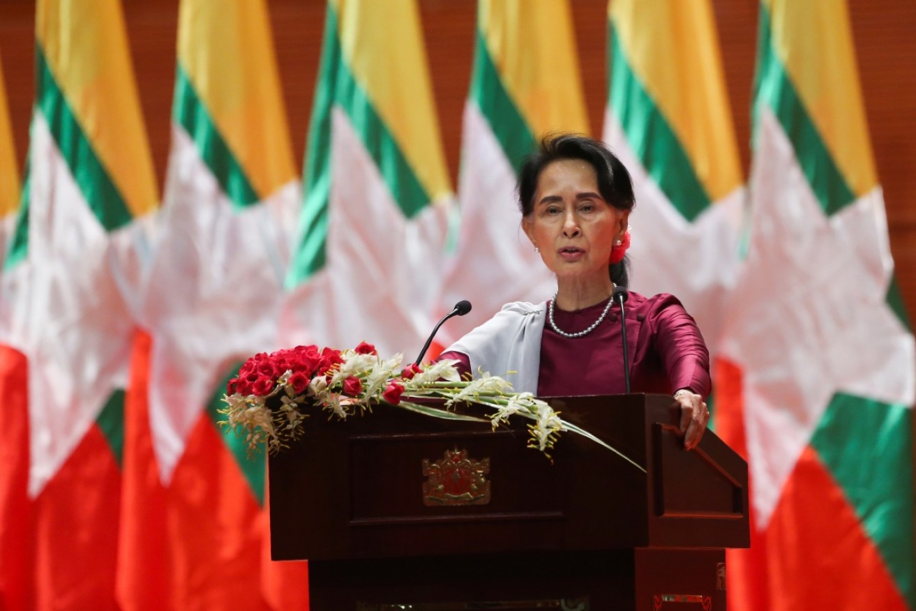 Aung San Suu Kyi failed to address accusations of "ethnic cleansing" in Myanmar.