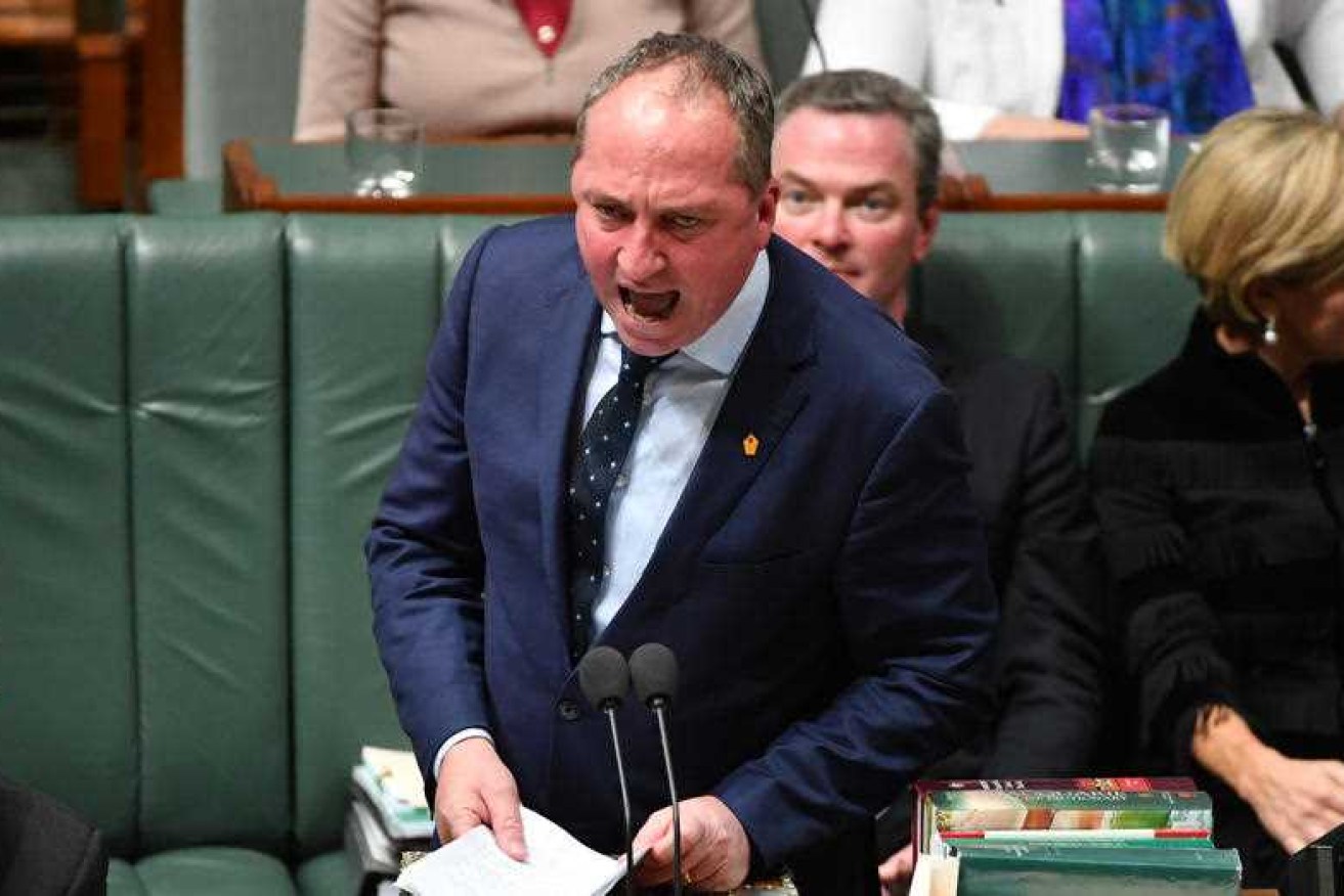 Barnaby Joyce has suggested breaking up the banks.  