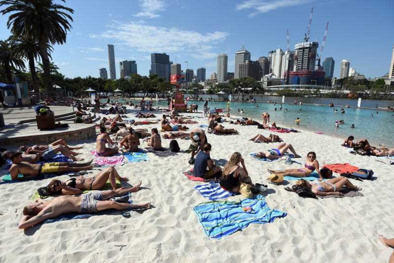 Brisbane's South Bank: Queensland will bear the brunt of the extreme heat.