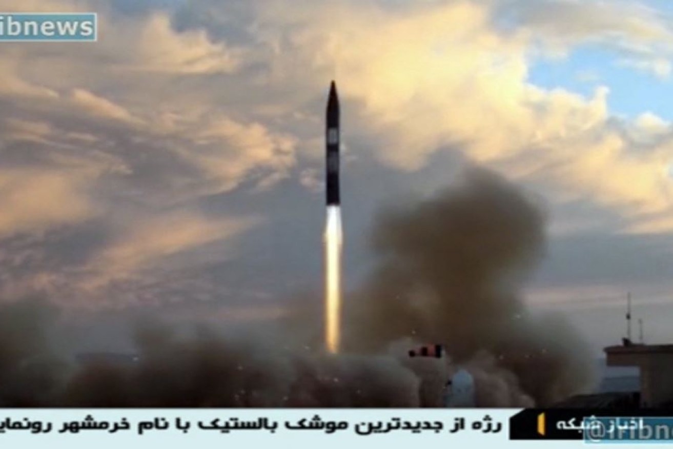 Iran long-range missiles add muscle to its threat to shut down the Gulf oil trade.