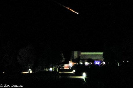 Space junk creates spectacular outback lightshow