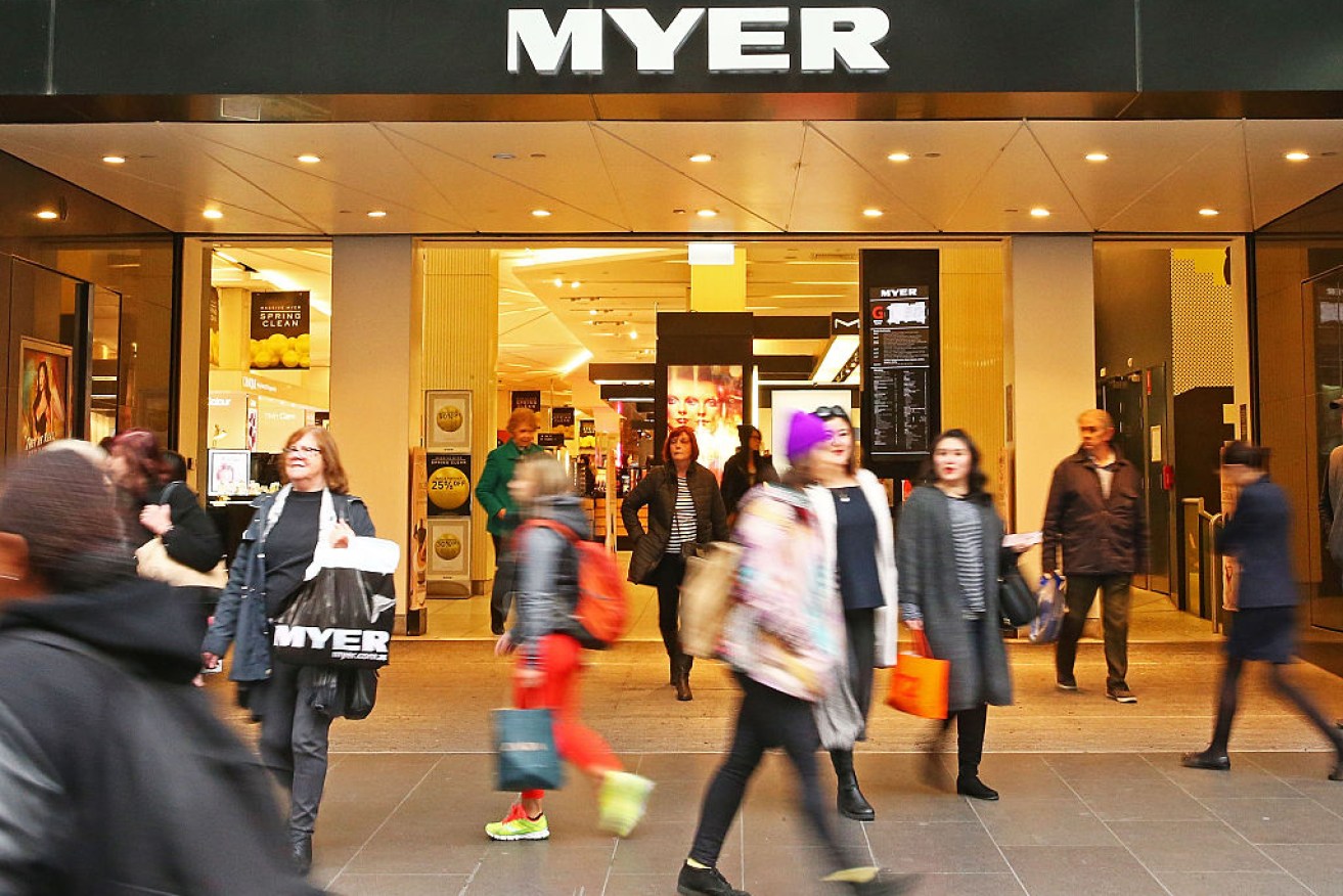 Myer achieved the profit by cutting its costs by $32.6 million.