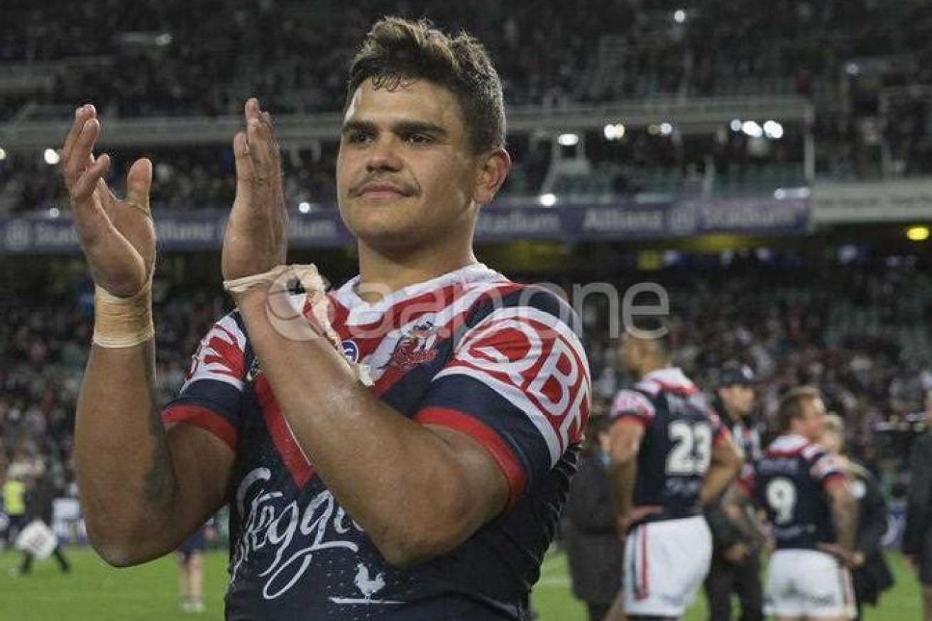 Sydney's Latrell Mitchell has been hailed by NRL officials for refusi9ng to tolerate race-based abuse.
