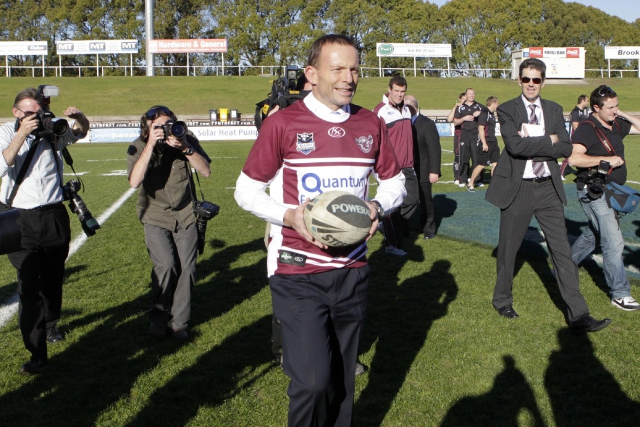 Tony Abbott has railed against the politicisation of the NRL grand final.