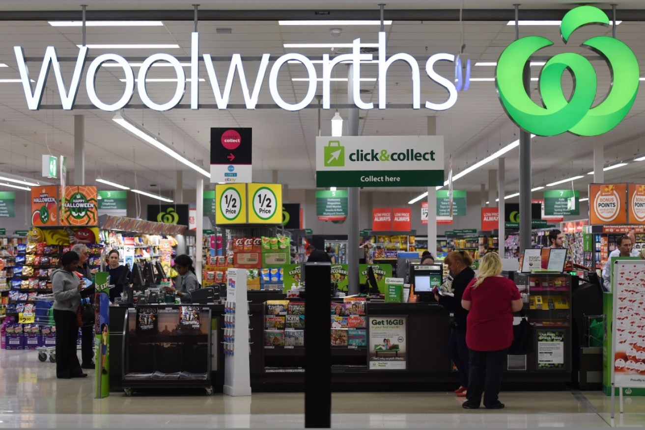 Woolworths outdoes Coles in sales growth. Photo: AAP
