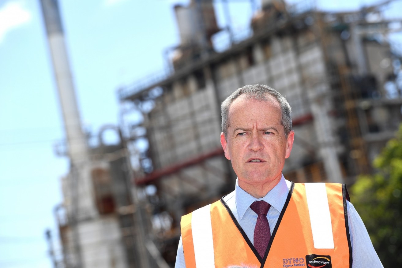 Bill the Builder: Opposition leader Bill Shorten says Labor's plan will  help renters and boost the construction industry.