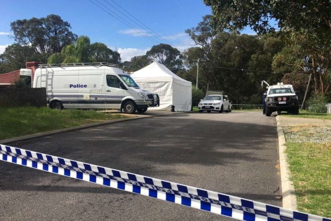Forensic specialists spent days picking through the accused's home after finding Aaron Pajich's body under a concrete slab.