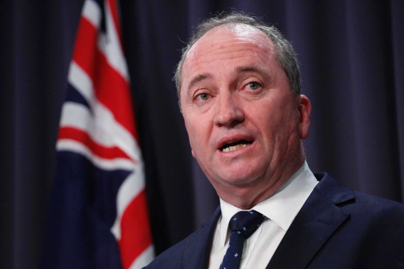 Barnaby Joyce has suggested breaking up the banks. 