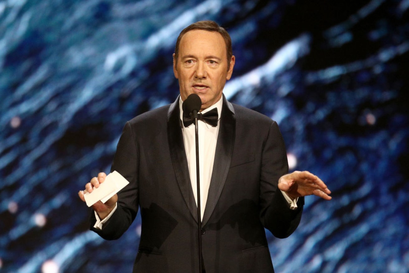 Kevin Spacey launched himself into the 'probo' bin in 2018 after sexual assault allegations surfaced. Photo: Getty