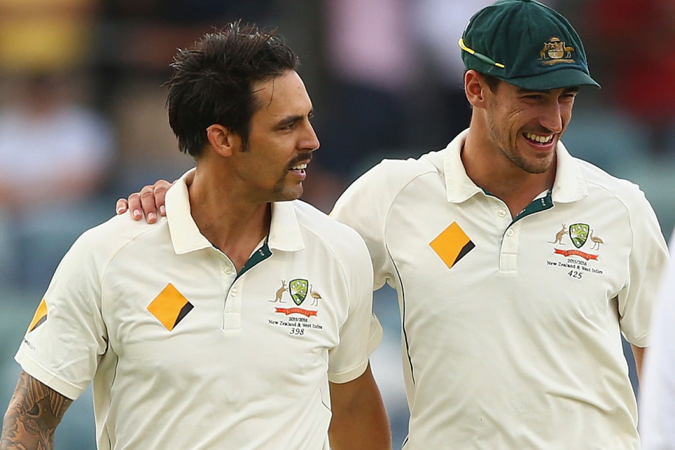 Mitchell Johnson and Mitchell Starc were long-time teammates for Australia.