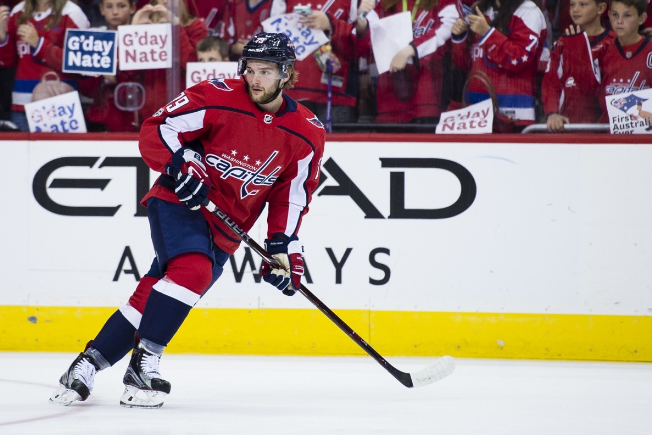 Nathan Walker became the first-ever Australian in the NHL with his debut for the Washington Capitals.