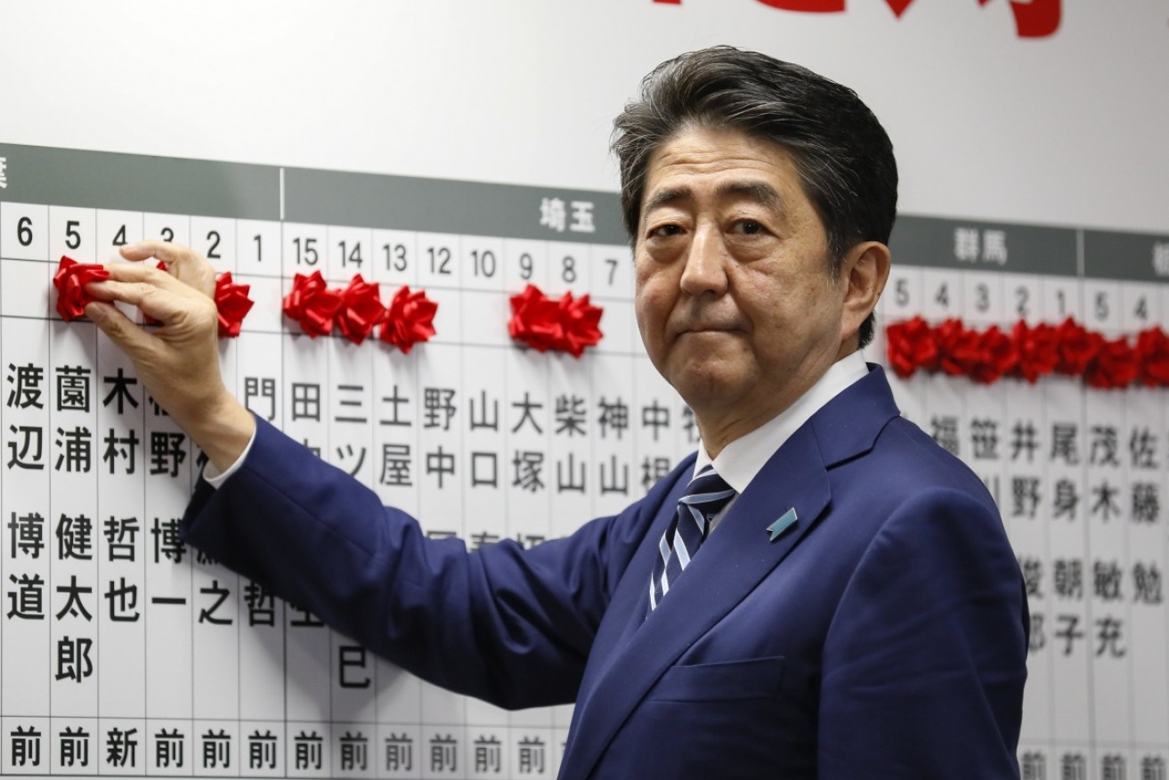 Japanese PM Shizo looks set to be re-elected in a landslide victory.