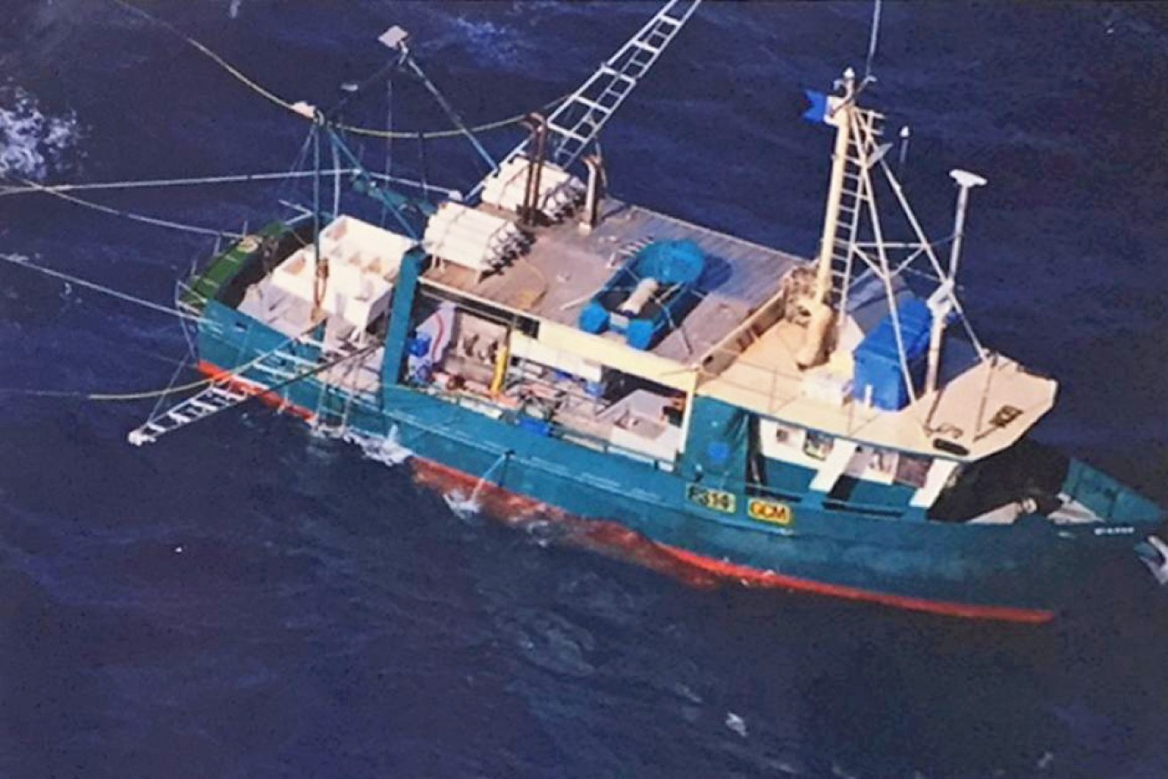 A search of the sunken trawler failed to find the bodies of the missing fishermen.