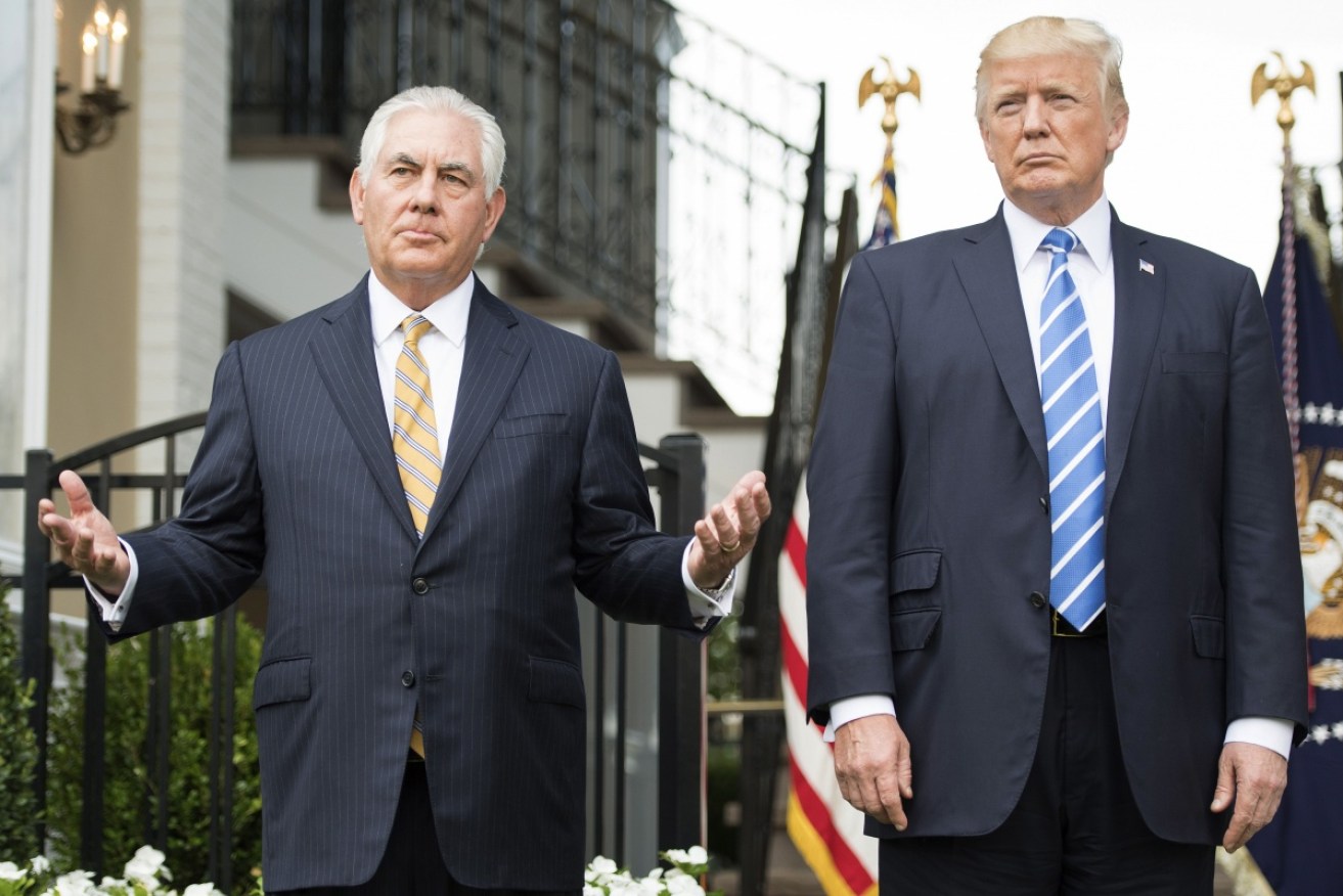 President Trump has challenged secretary of state Rex Tillerson to an IQ contest.
