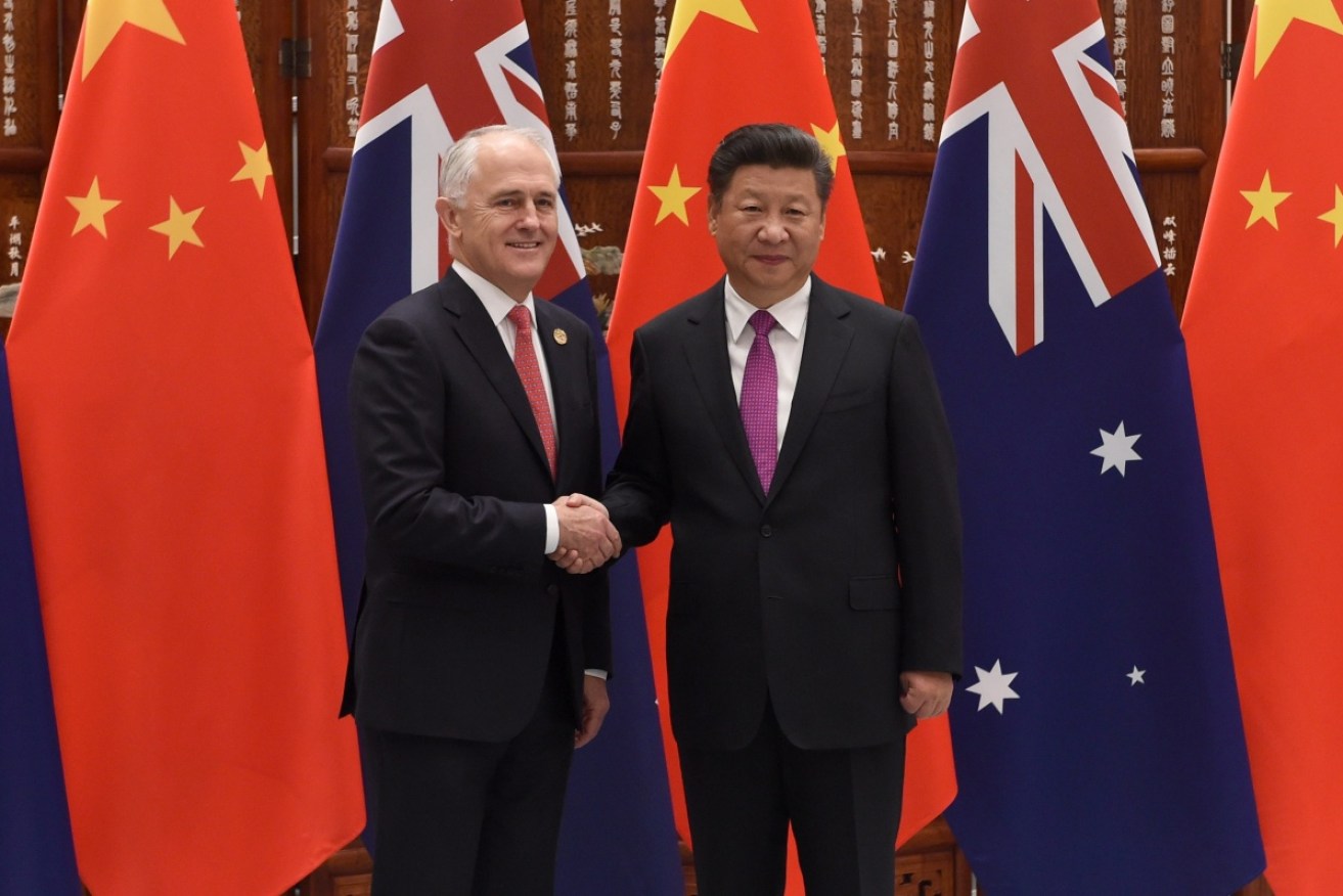 Australia and China were involved in a war of words over foreign interference late last year. 