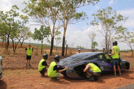 Not so hot: World Solar Challenge cars hit trouble early
