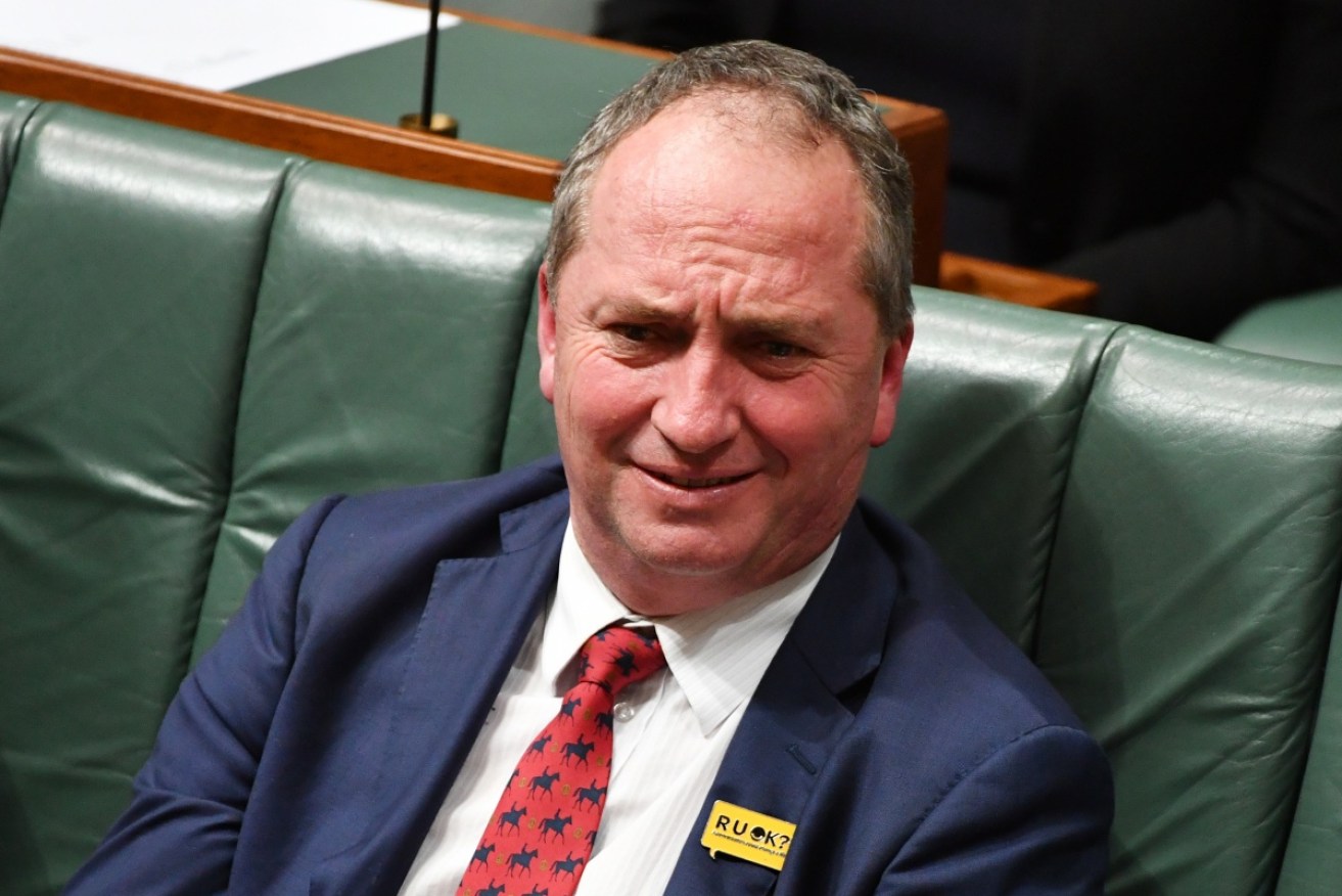 Barnaby Joyce compared politics in Canberra to a "crazy boarding school".