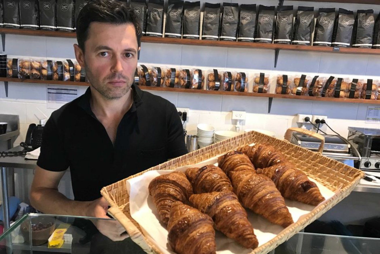 Patissier Peter Pattison says business has been tough because of the butter price hike.