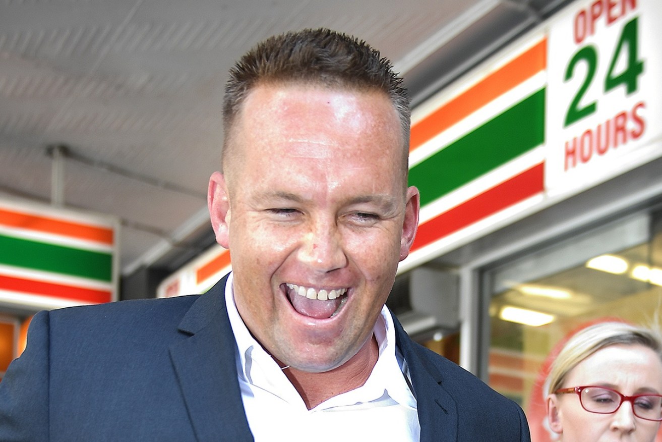 Matthew Scown leaves the Supreme Court in Brisbane, and his reaction has caused outrage.