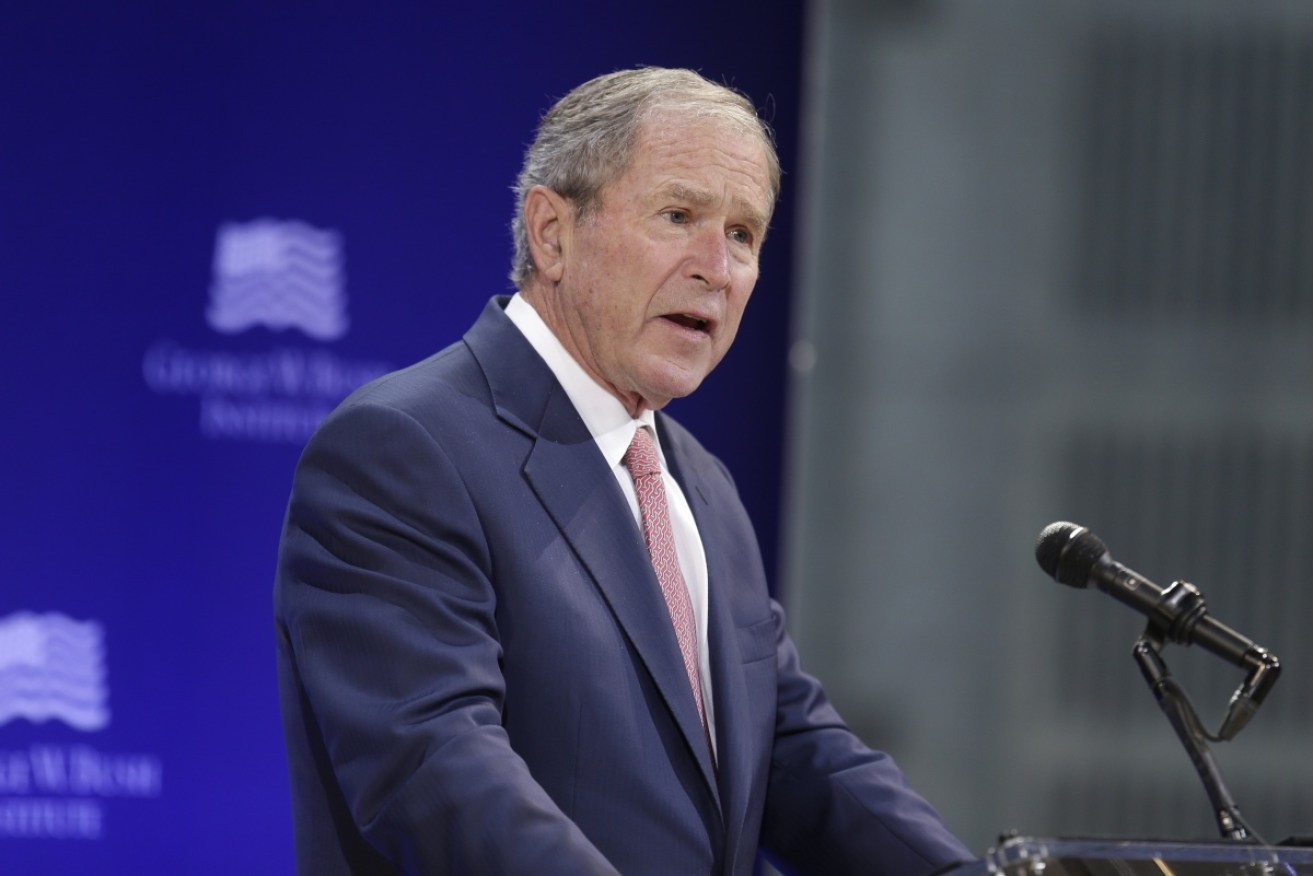 Without naming US President Donald Trump in his speech, Mr Bush attacked some of the principles of the 45th president's political brand. 