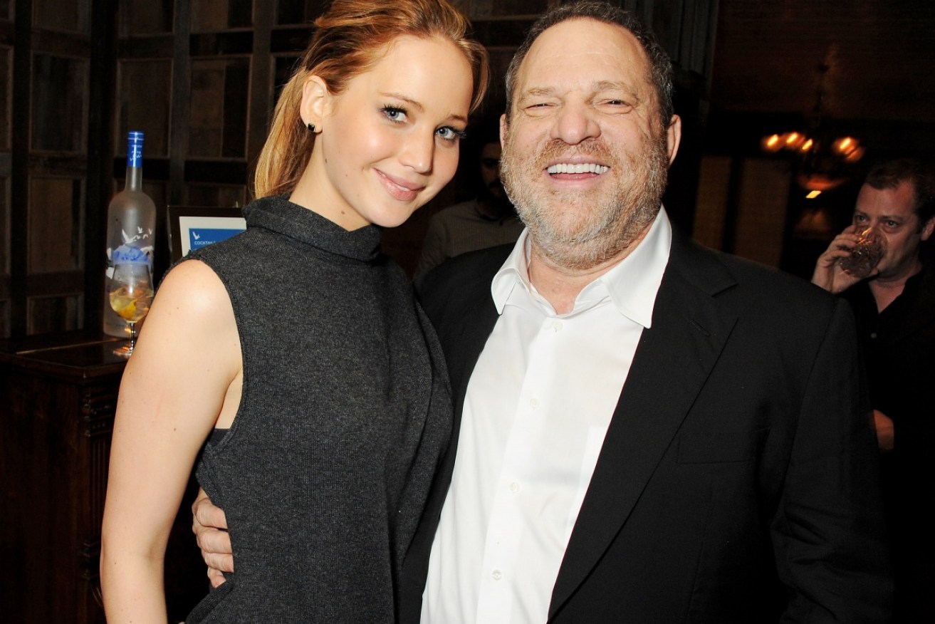 Until the sex-harassment scandal broke, Harvey Weinstein, pictured here with Jennifer Lawrence, was one of the most influential people in Hollywood.