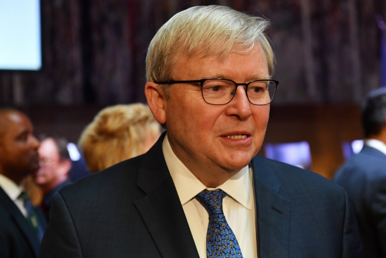 Kevin Rudd accused Mark Latham of mocking him for crying over the death of his mother.