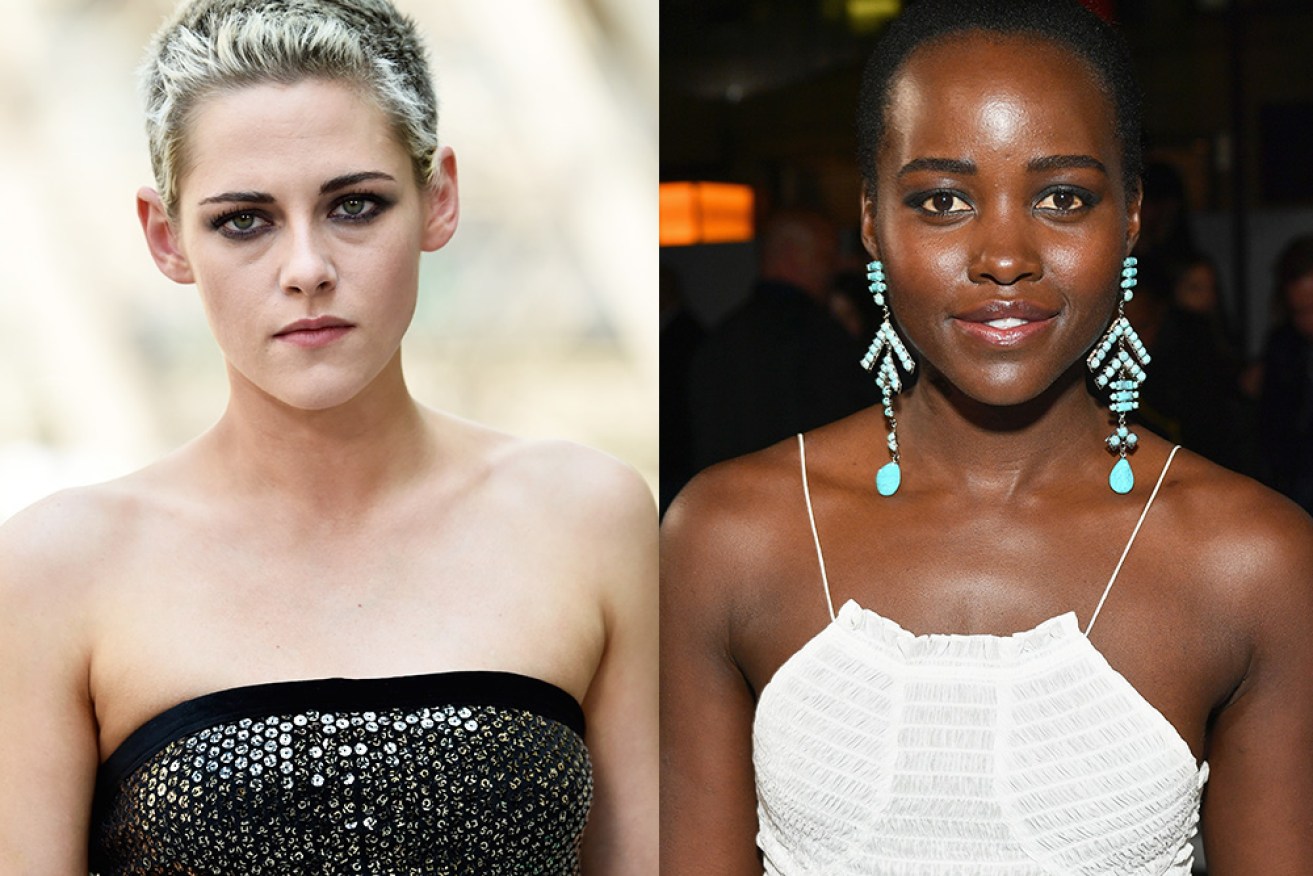 Kristen Stewart (left) and Lupita Nyong'o have been tapped to star in the all-female action flick.