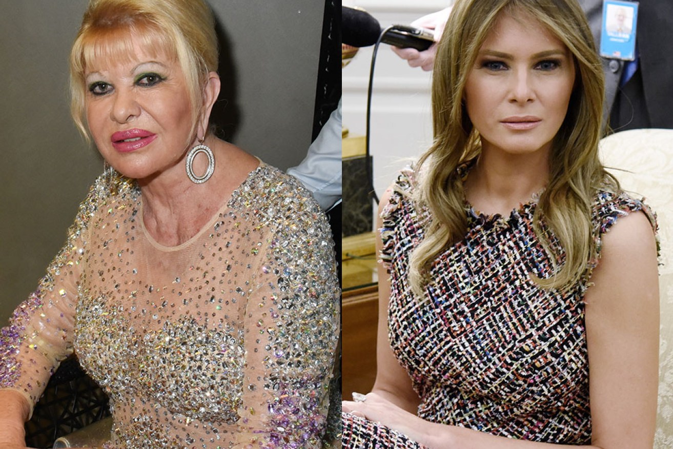 Ivana Trump (left) says she doesn't want to make Melania Trump (right) feel jealous about her ongoing close relationship with Donald.