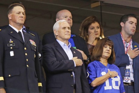 Mike Pence walks out of NFL game as players kneel during national anthem
