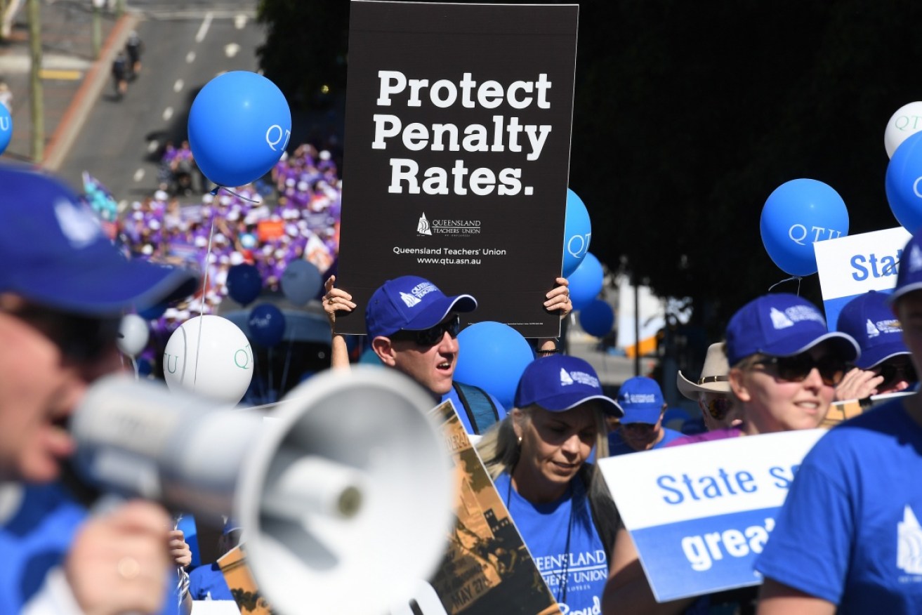 Demonstrations and workers' anger did nothing to foil the penalty rate reduction.