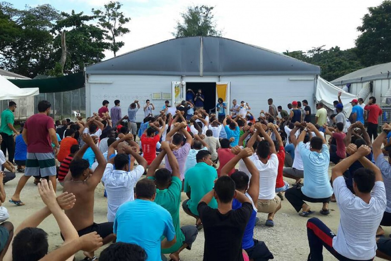 Men on Manus Island are protesting the closure of the facility, saying it is unsafe for them to leave. 