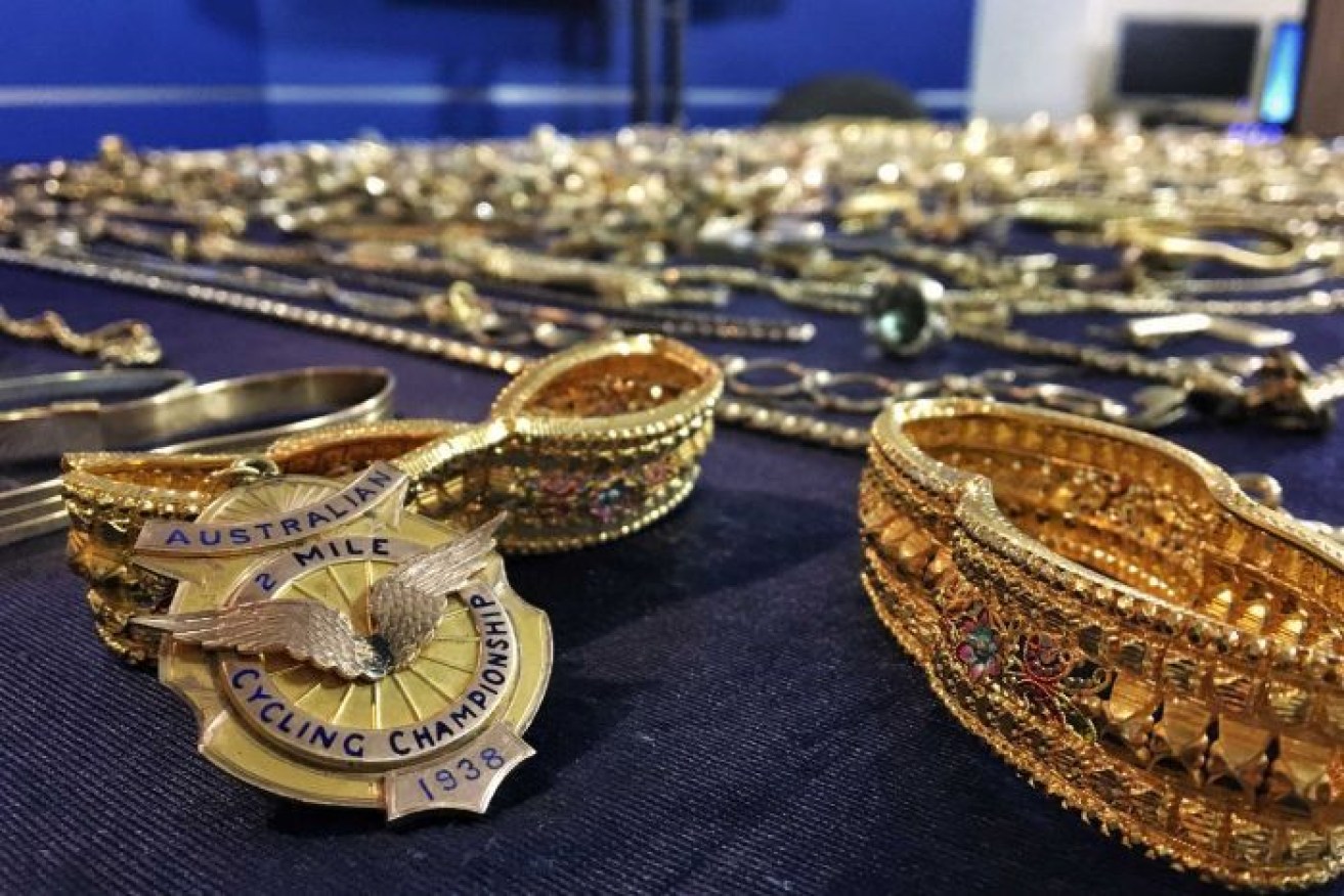 Police say the value of the recovered jewellery can not be measured in dollars and cents.