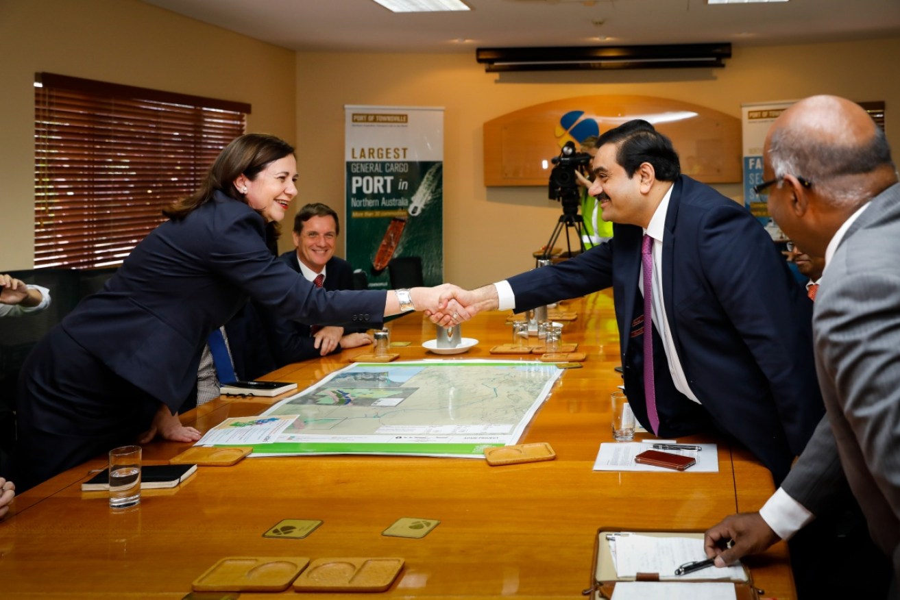 Annastacia Palaszczuk appears to be distancing herself from Adani, after strongly backing the mine. 